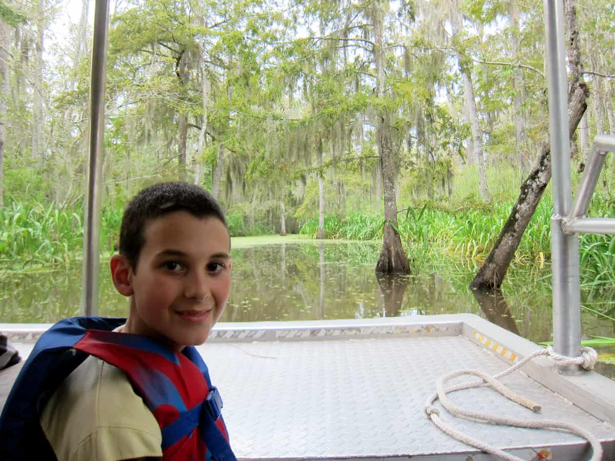 6 tips for Visiting the swamps of Louisiana with kids: Take a swamp tour