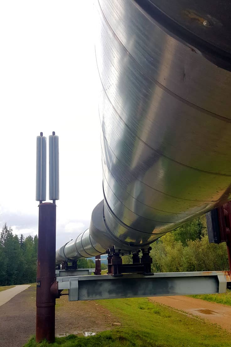The Alaska Oil Pipeline near Fairbanks