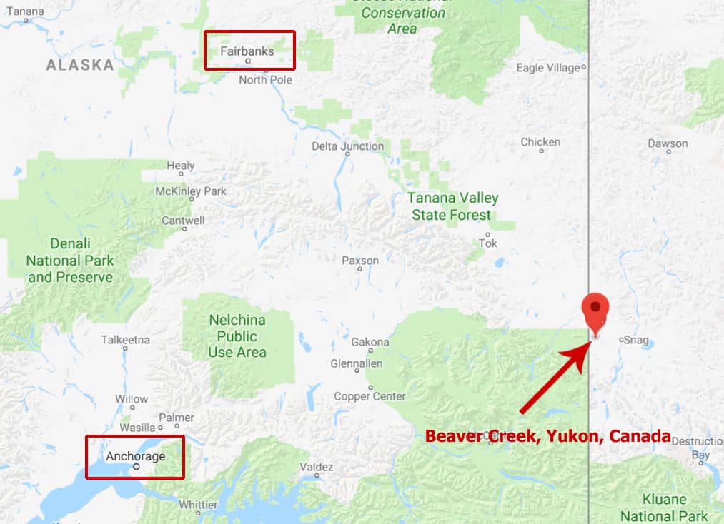 Beaver Creek on the map