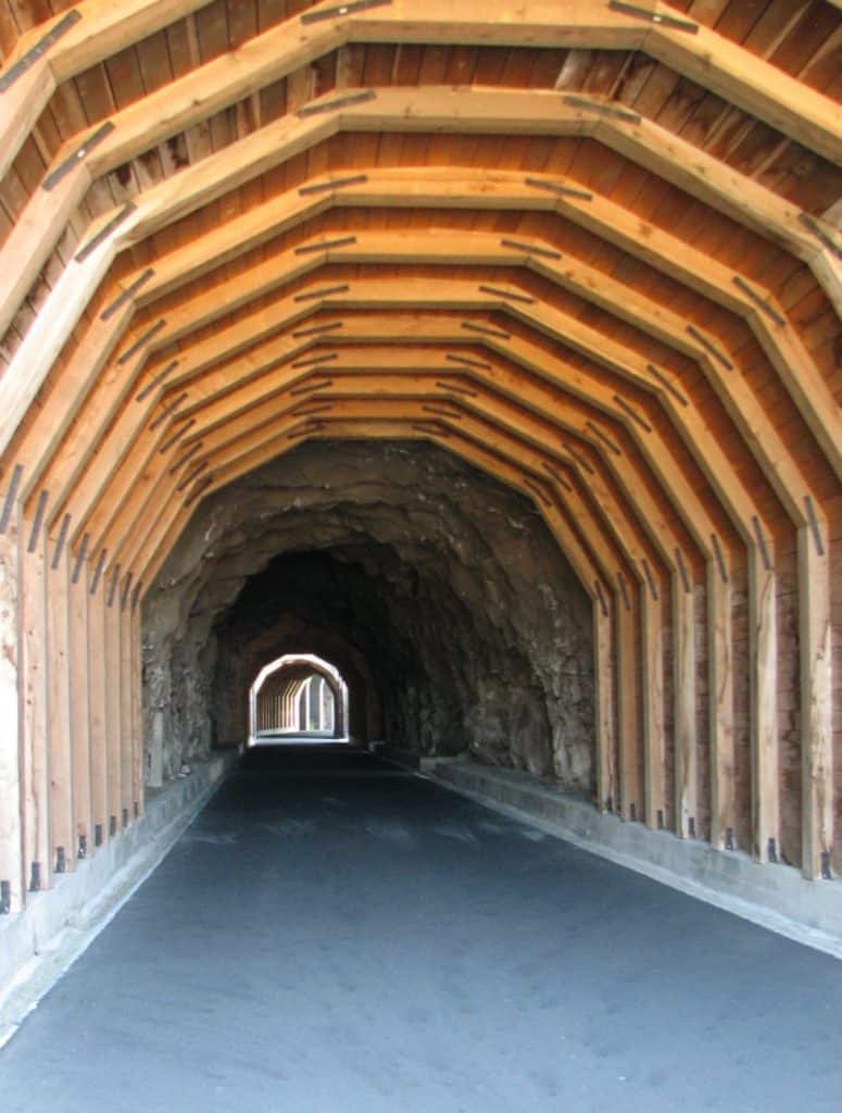 Historic Columbia River Highway - The Mosier Twin Tunnels along the Historic Columbia River Highway