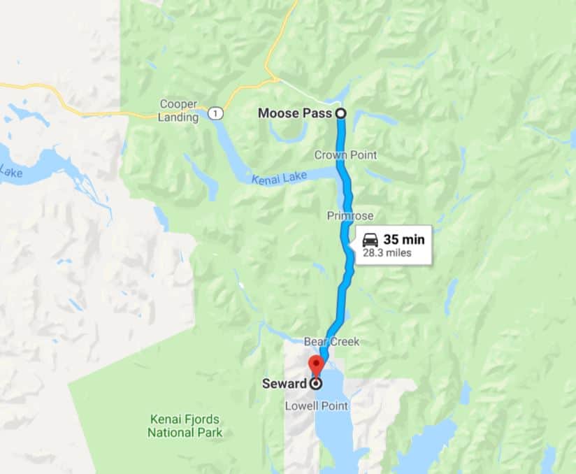 Moose Pass to Seward