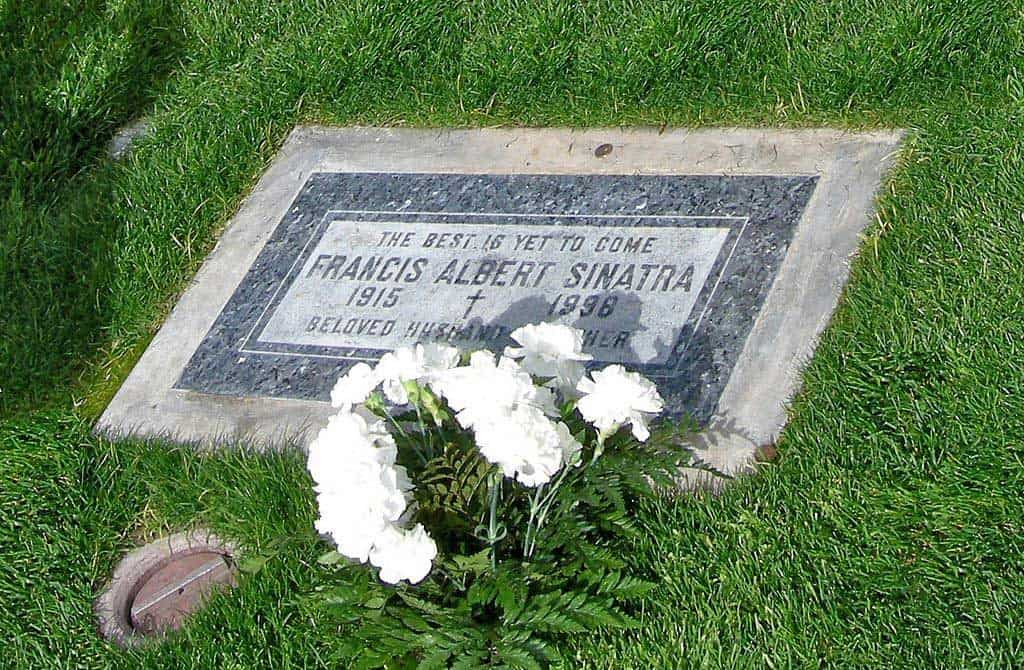 Frank Sinatra's grave at Desert Memorial Park in Cathedral City, California
