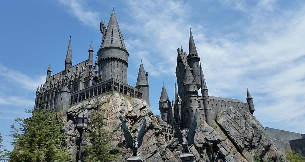 Hogwarts Castle in The Wizarding World of Harry Potter at Universal Studios Hollywood.