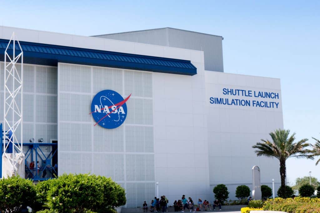 Shuttle launch simulation facility of NASA at Kennedy Space Center in Florida