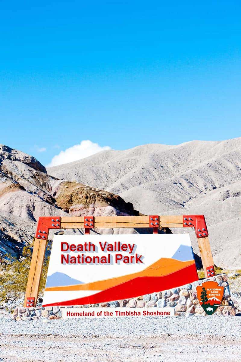 Entrance of Death Valley National Park