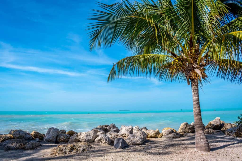 Clear blue beaches of Florida Keys