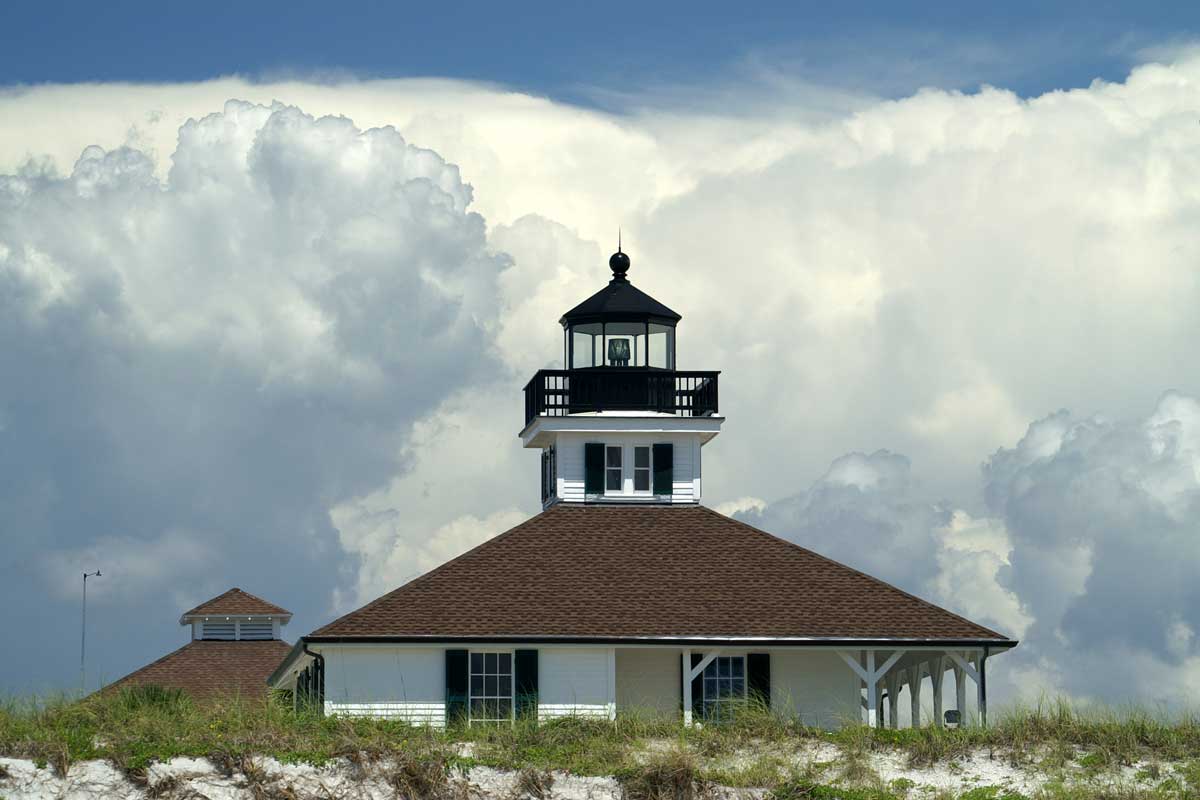 Scenic photograph of Boca Chita lighthouse