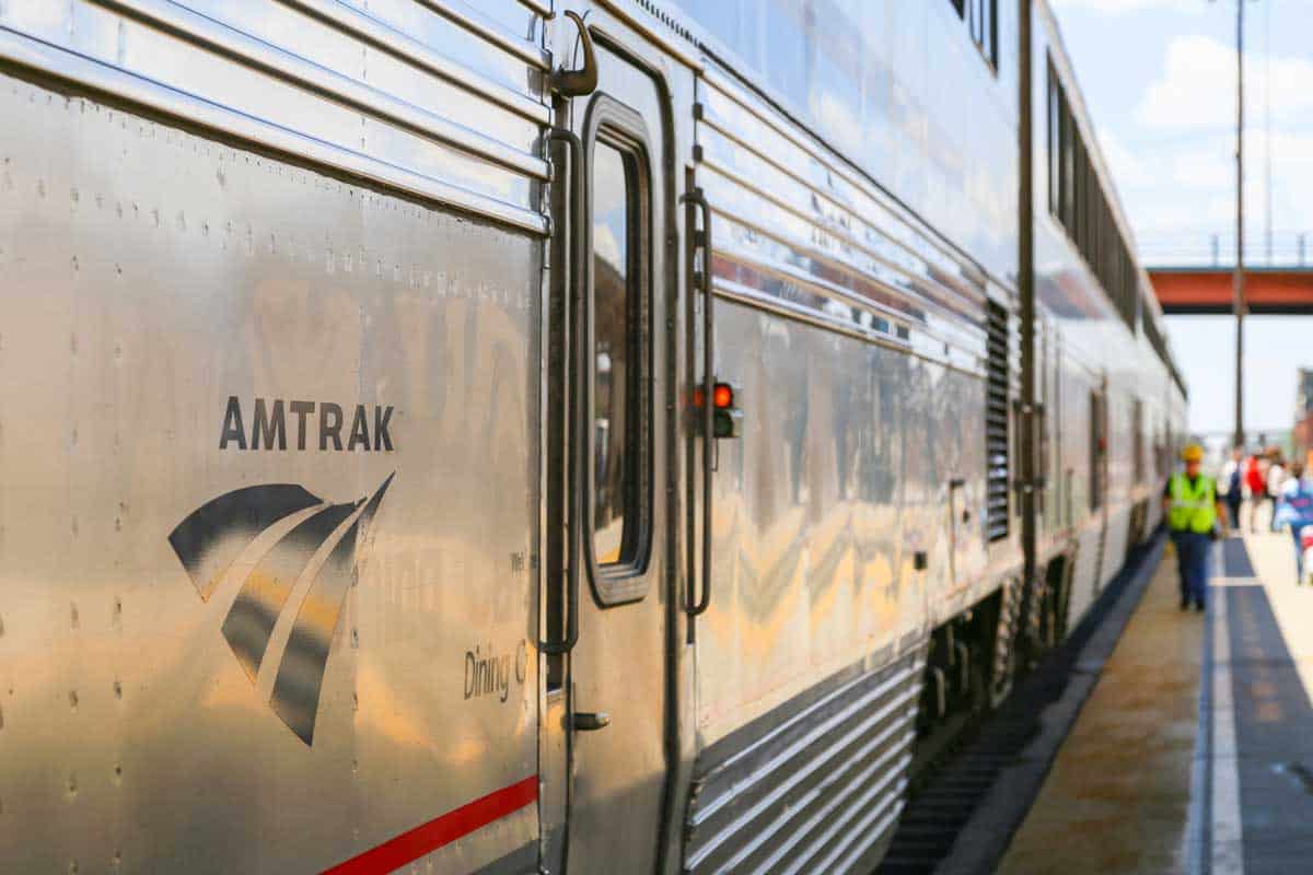 Huge train of Amtrak