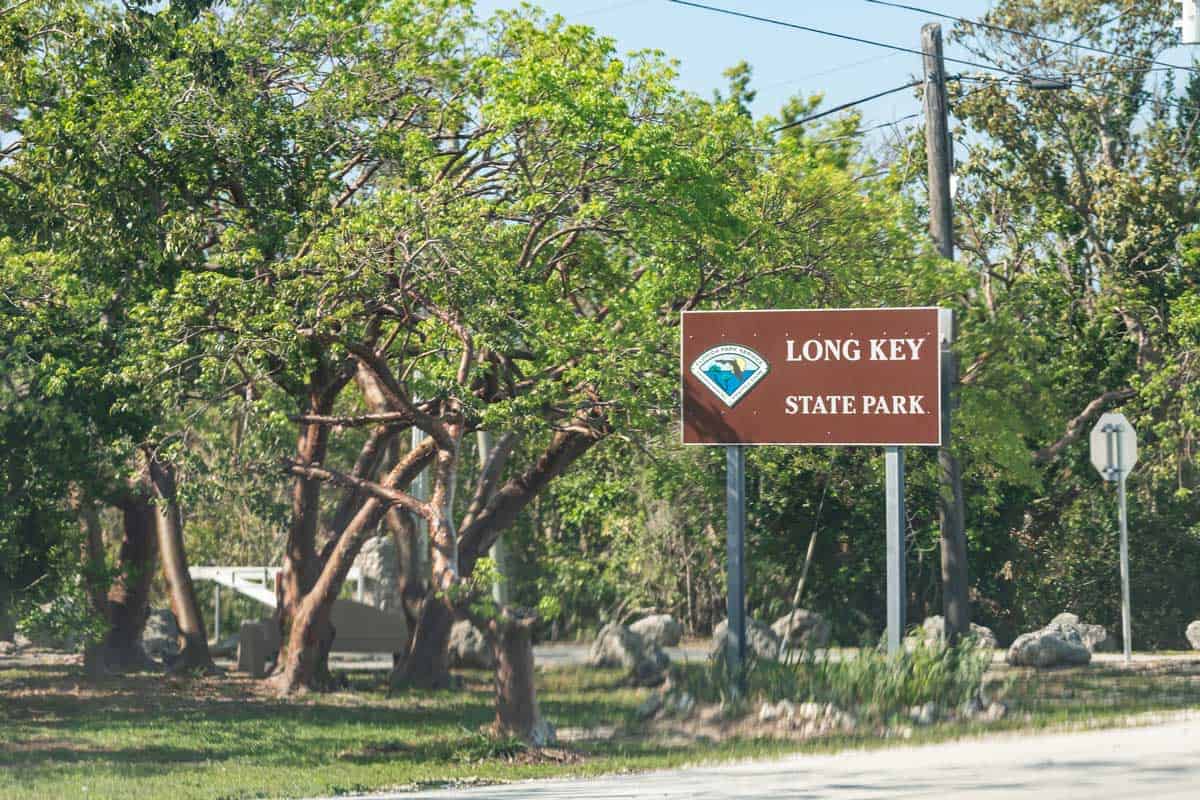 Long Key State park signage