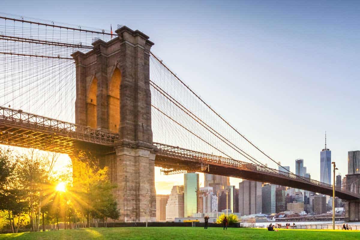 Brooklyn Bridge and Manhattan at sunset, 15 Historical Sites In Brooklyn You Should Visit