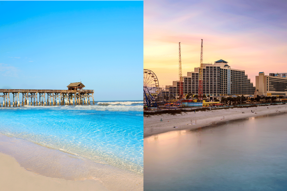 Cocoa beach pier and daytona beach frontin florida and daytona beach, Cocoa Beach vs. Daytona Beach: Which To Visit?