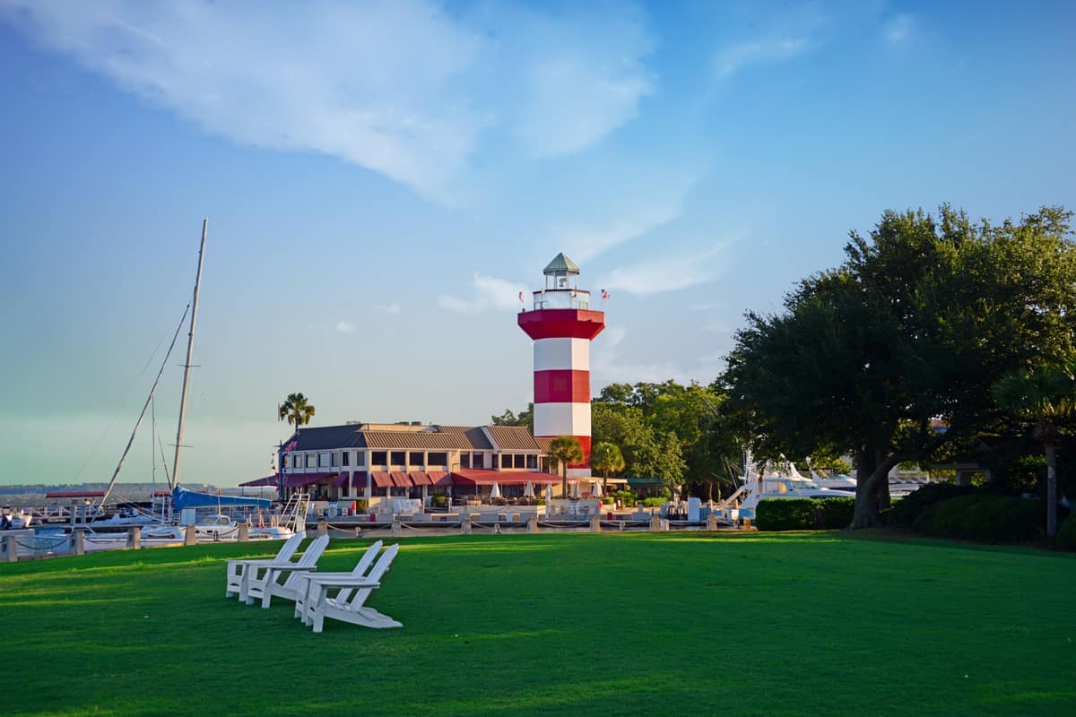 A lighthouse in Hilton Head, South Carolina
