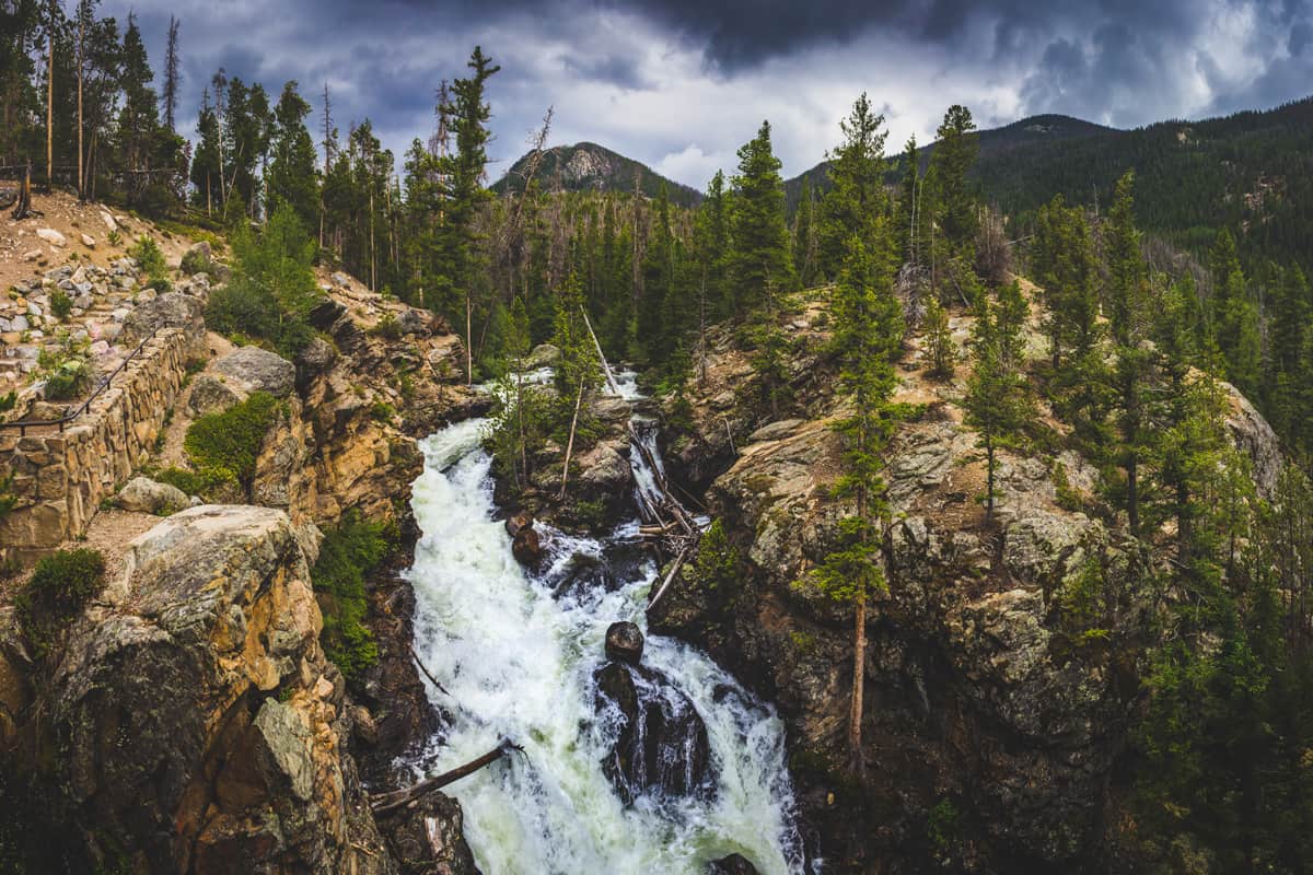 Adam Falls at Rocky Mountain National Park