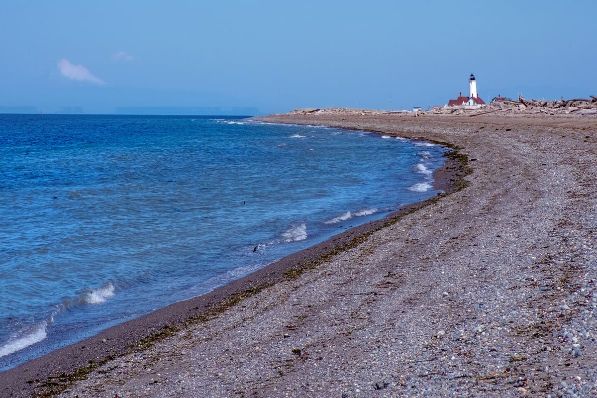 The long shore line of Dungeness Spit