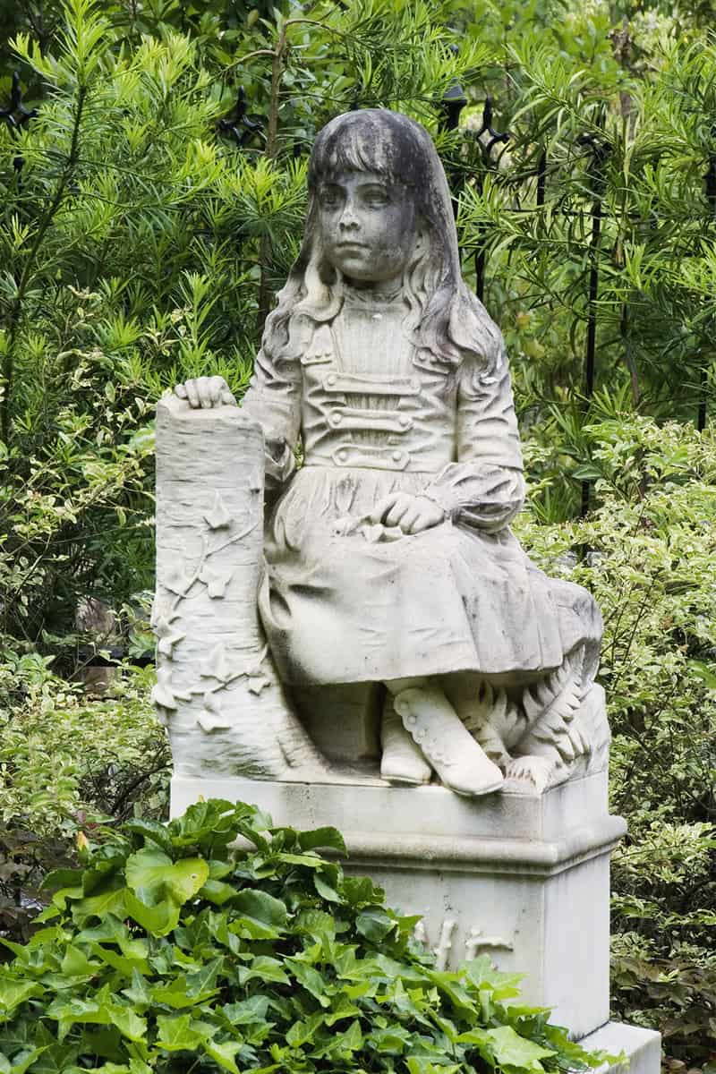 Gracie sculpture in the Bonaventure Cemetery Savannah, Georgia