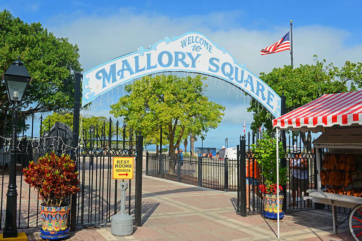 Mallory Square Entrance in Kew West, Florida, USA