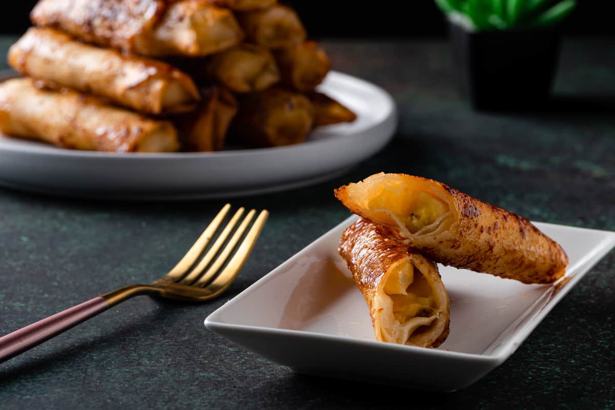 Turon is a popular Filipino snack that's sweet, crunchy, and satisfying