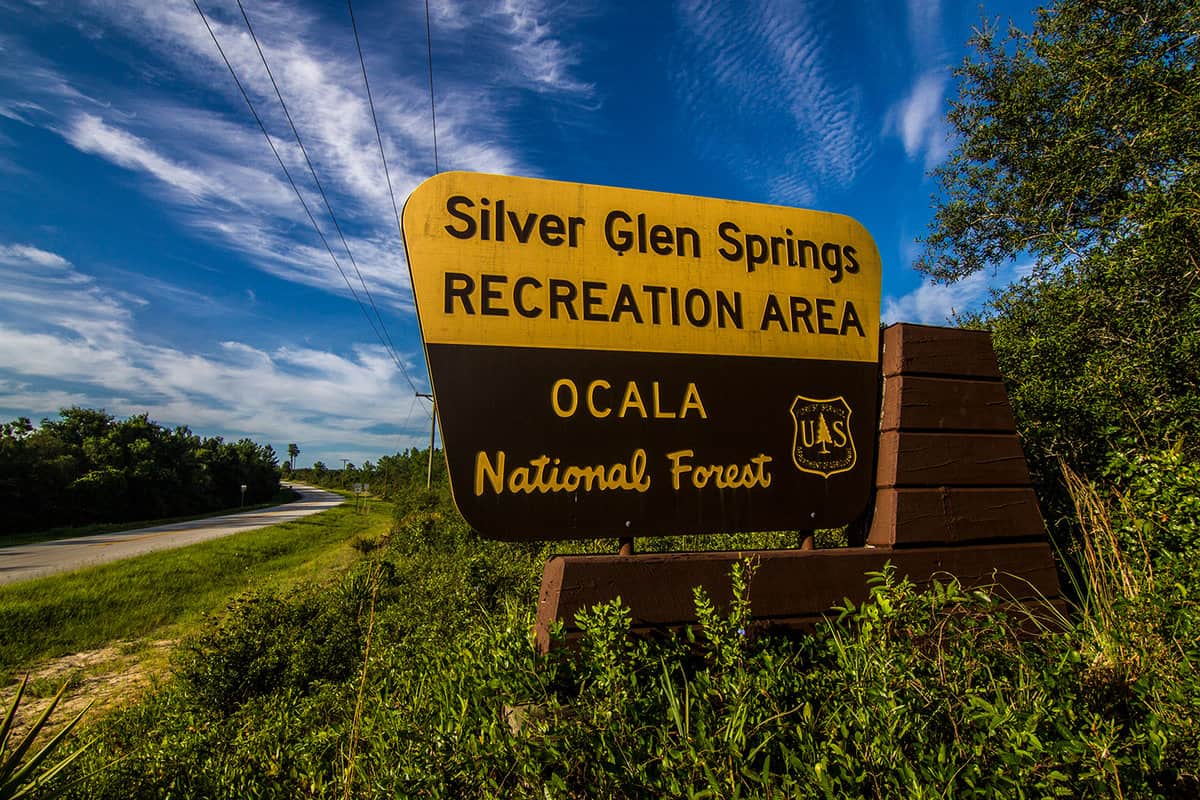 Ocala Silver Glen Springs Sign
