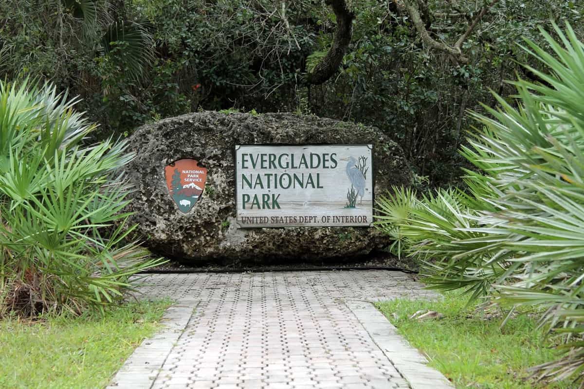 Everglades National park sign