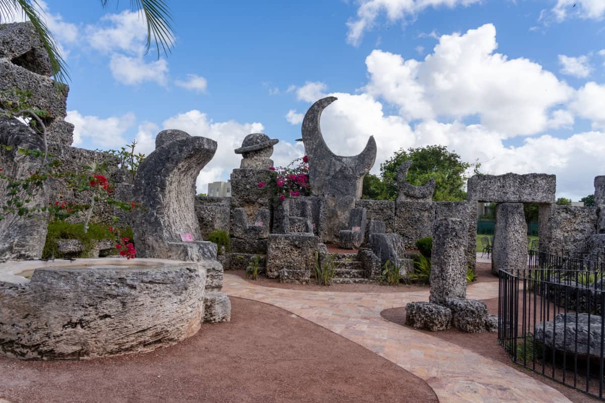 limestone structures at the Coral Castle Museum, Florida