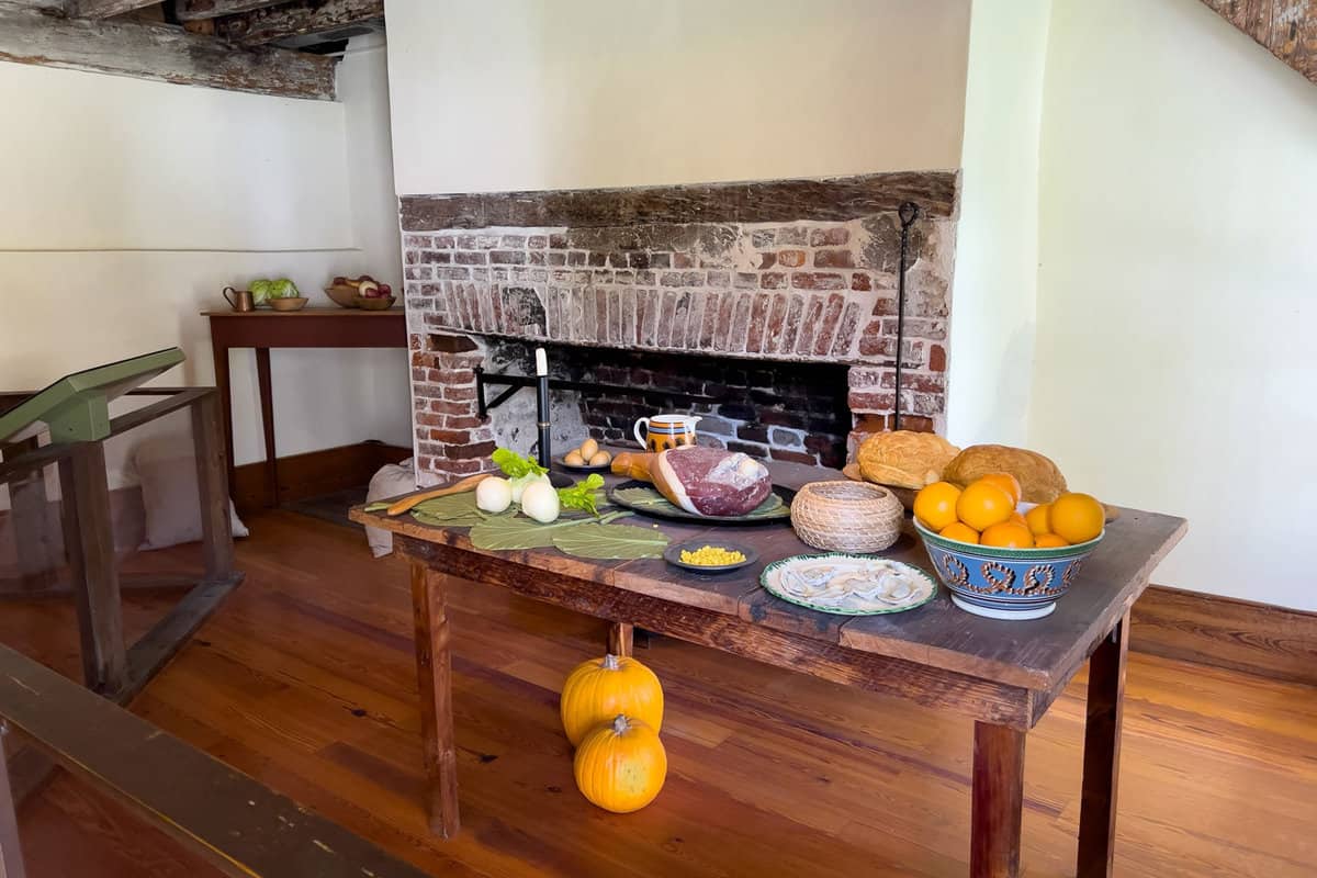 The kitchenn at the Kingsley Estate at the Timucuan Ecological National Park in Jacksonville, Florida USA
