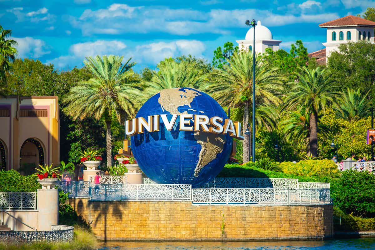 Universal studios globe in Orlando, Florida