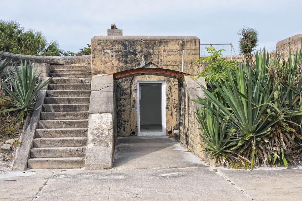 Ruins of a Barracks in Fort Dade, Egmont Key, Florida