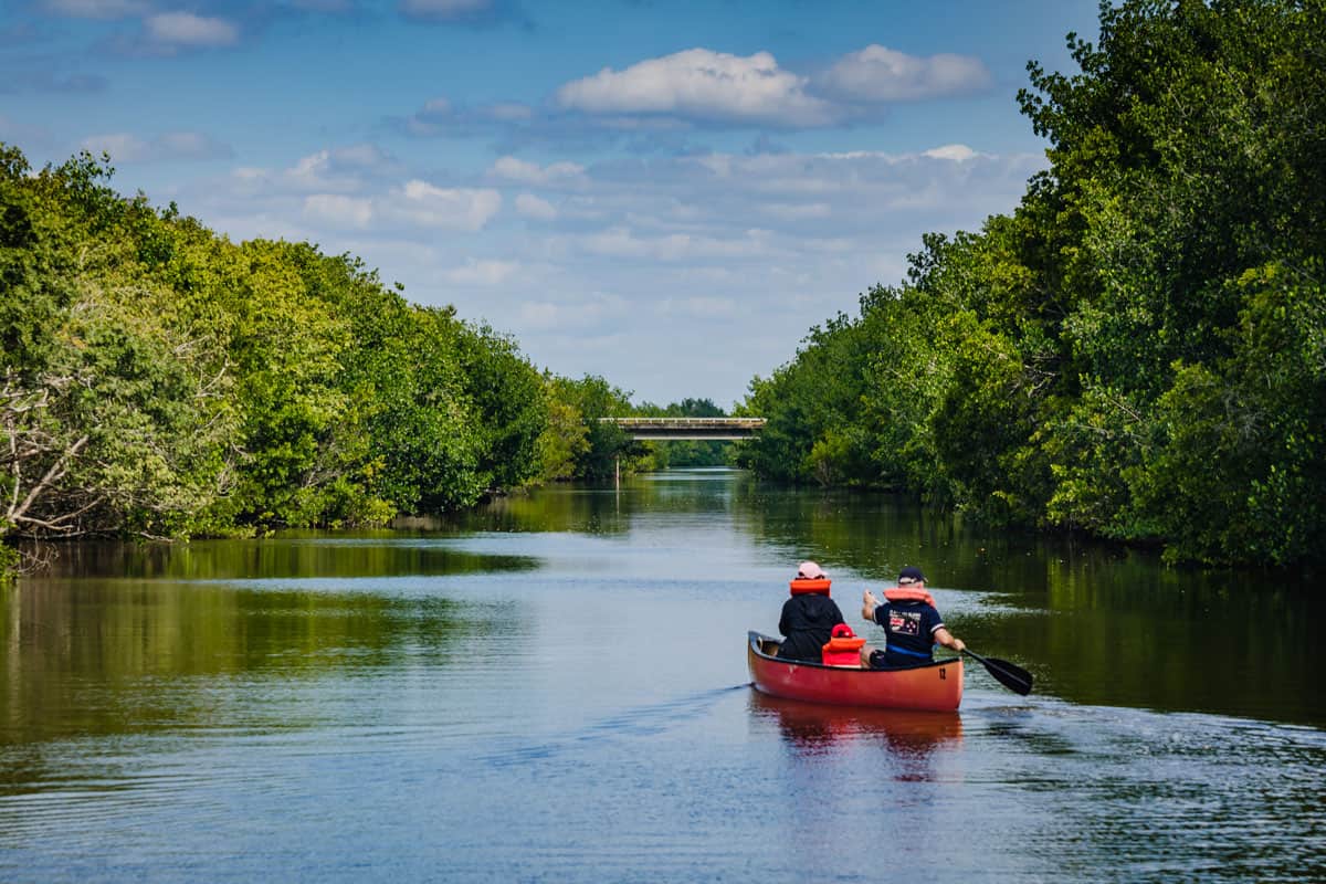 People Kayaking in Biscayne National Park, Florida