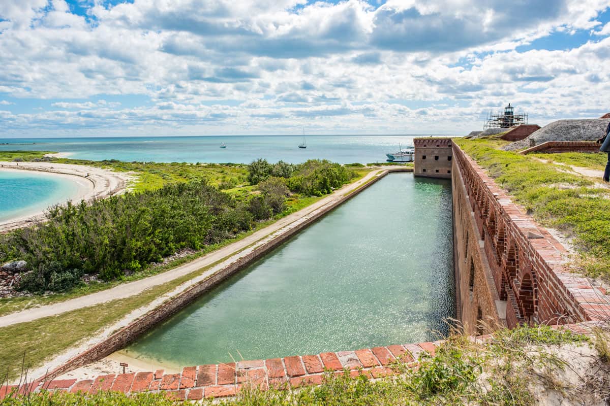 Dry Tortugas National Park on a sunny day