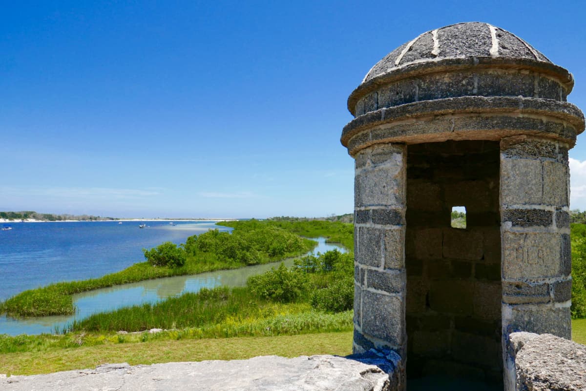 Fort Matanzas National Monument watch tower focus