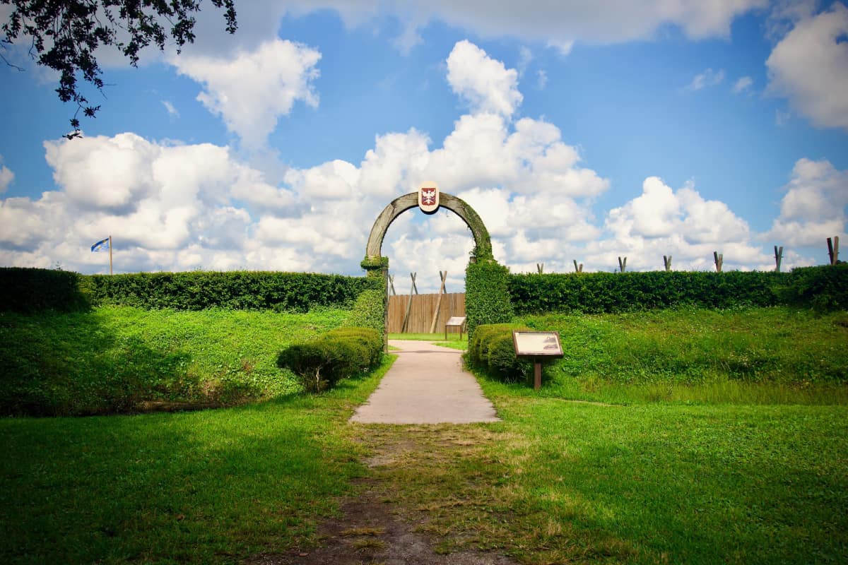 Fort Caroline National Memorial entrance arch