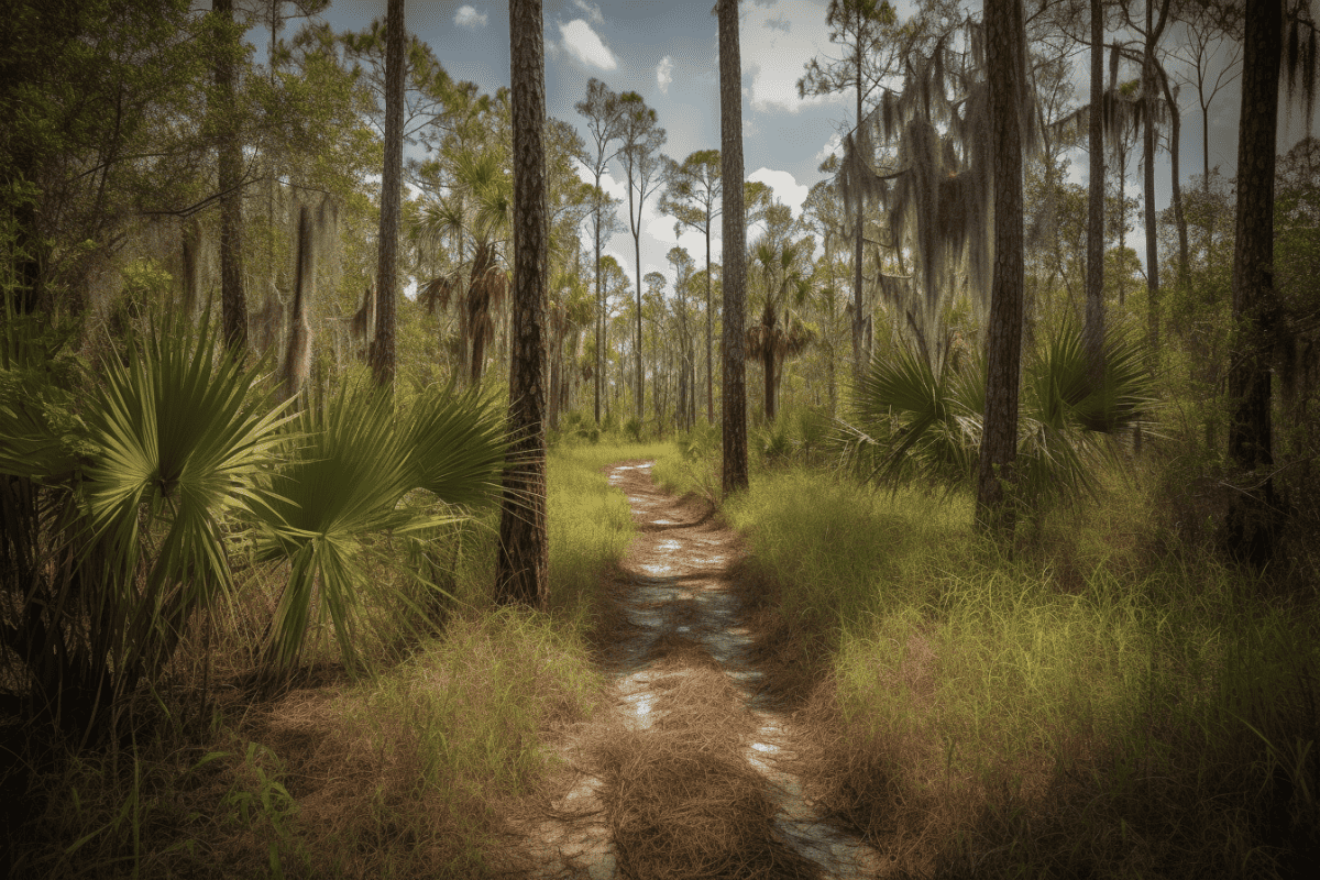 A trail in Florida