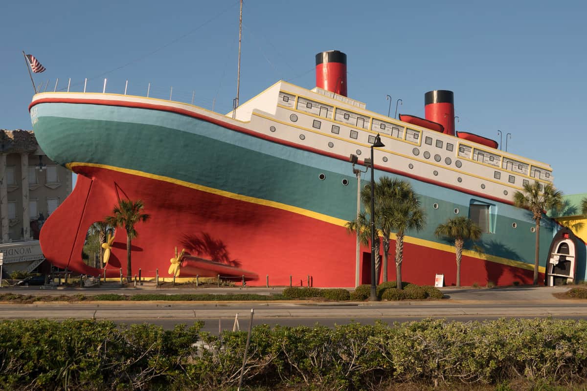 A huge ship made by Wonderworks, Florida