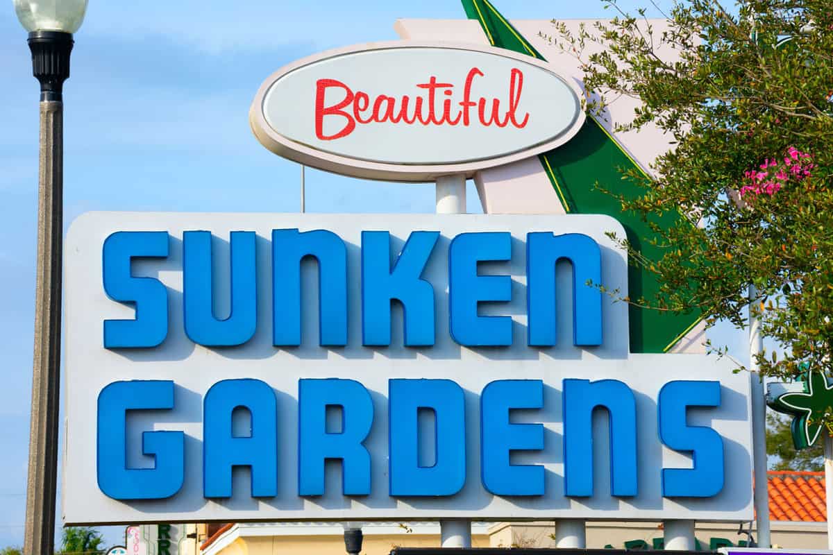 Sunken Garden Sign