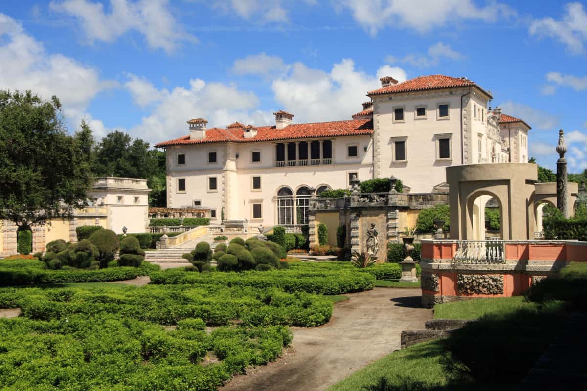 Vizcaya Museum mansion on Biscayne bay