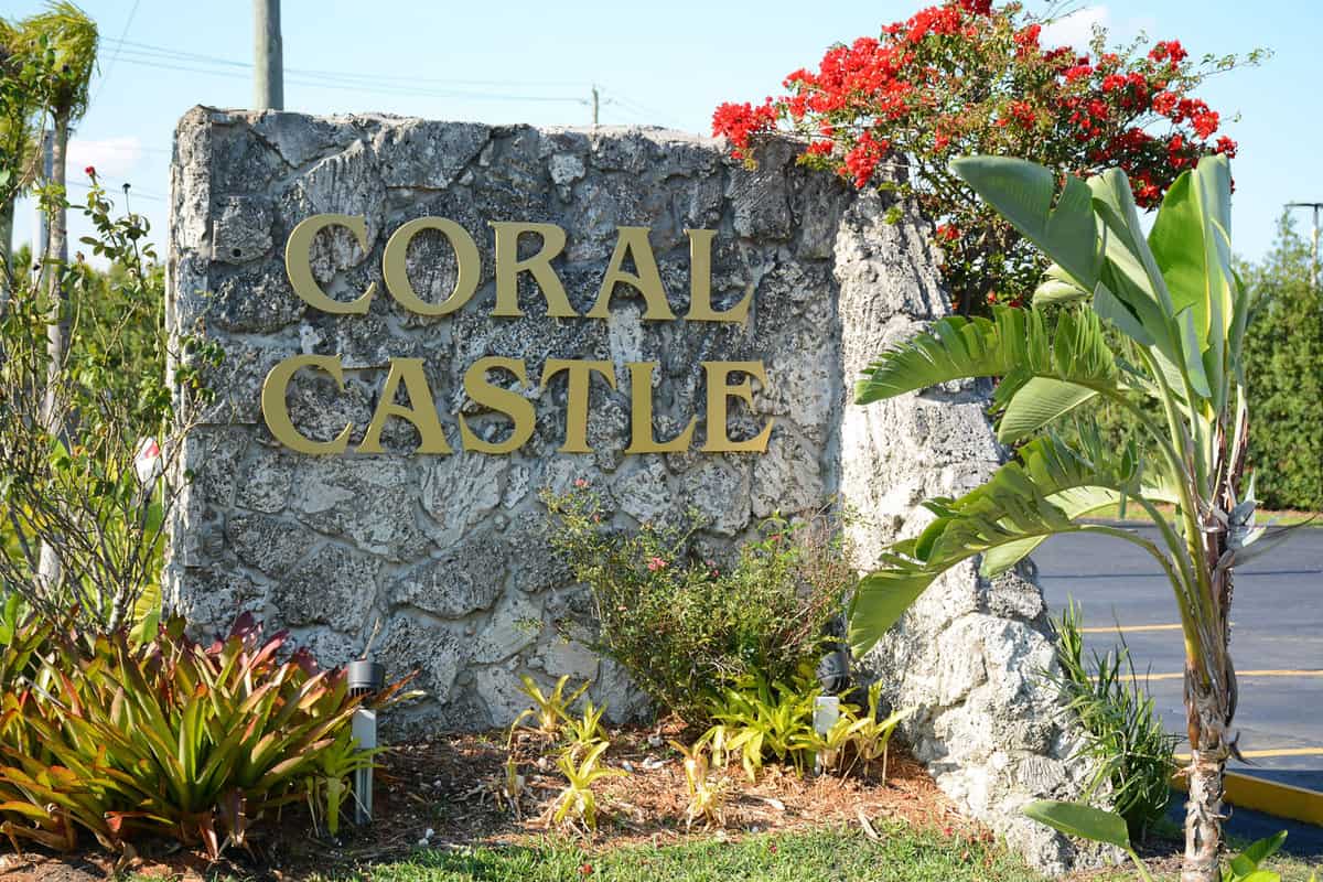Coral Castle sign park in Florida