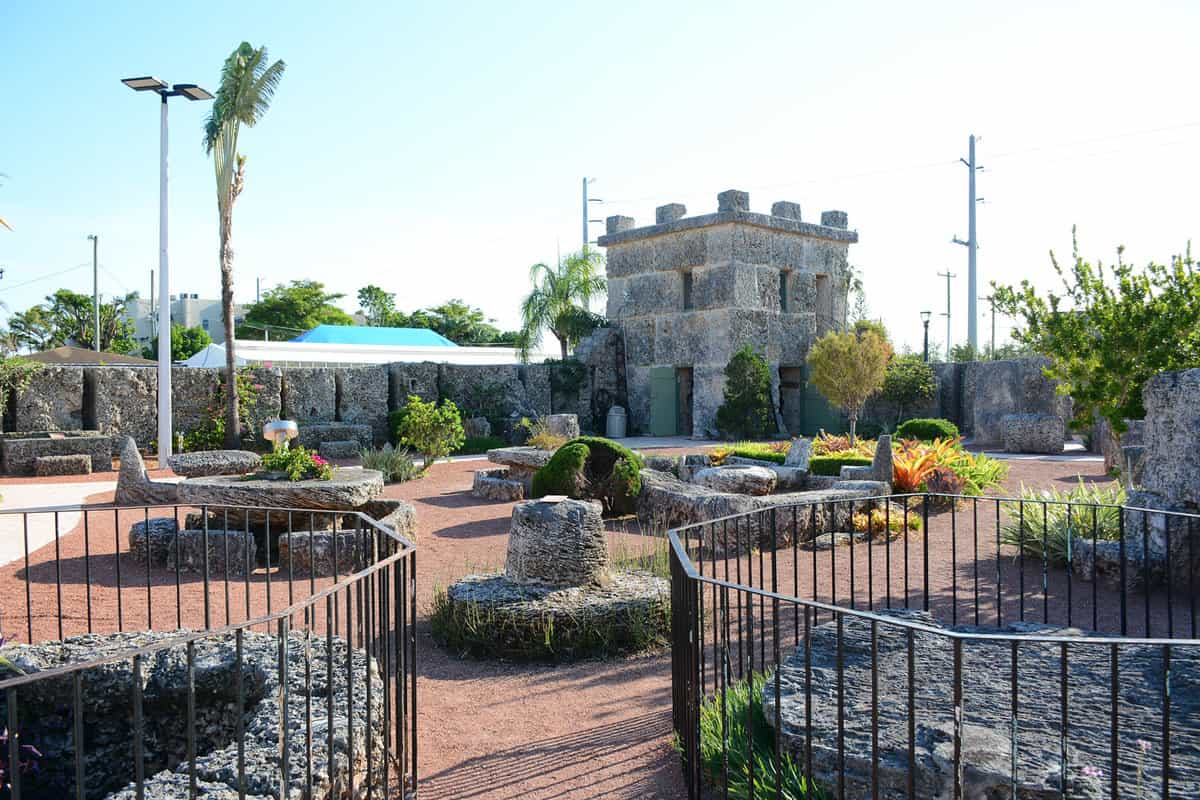The small amazing coral castle park in Florida