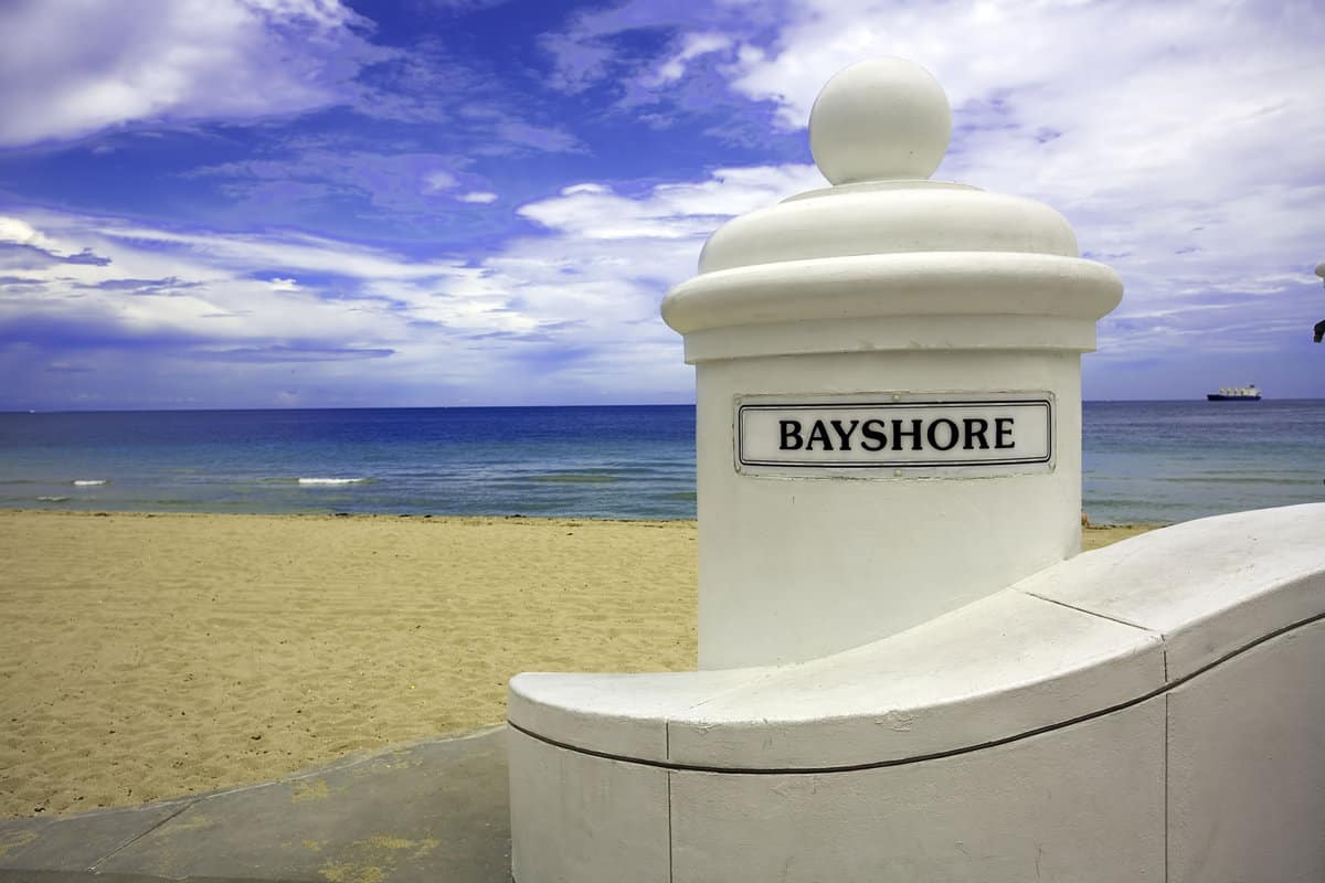 Bayshore Boulevard sign in Florida