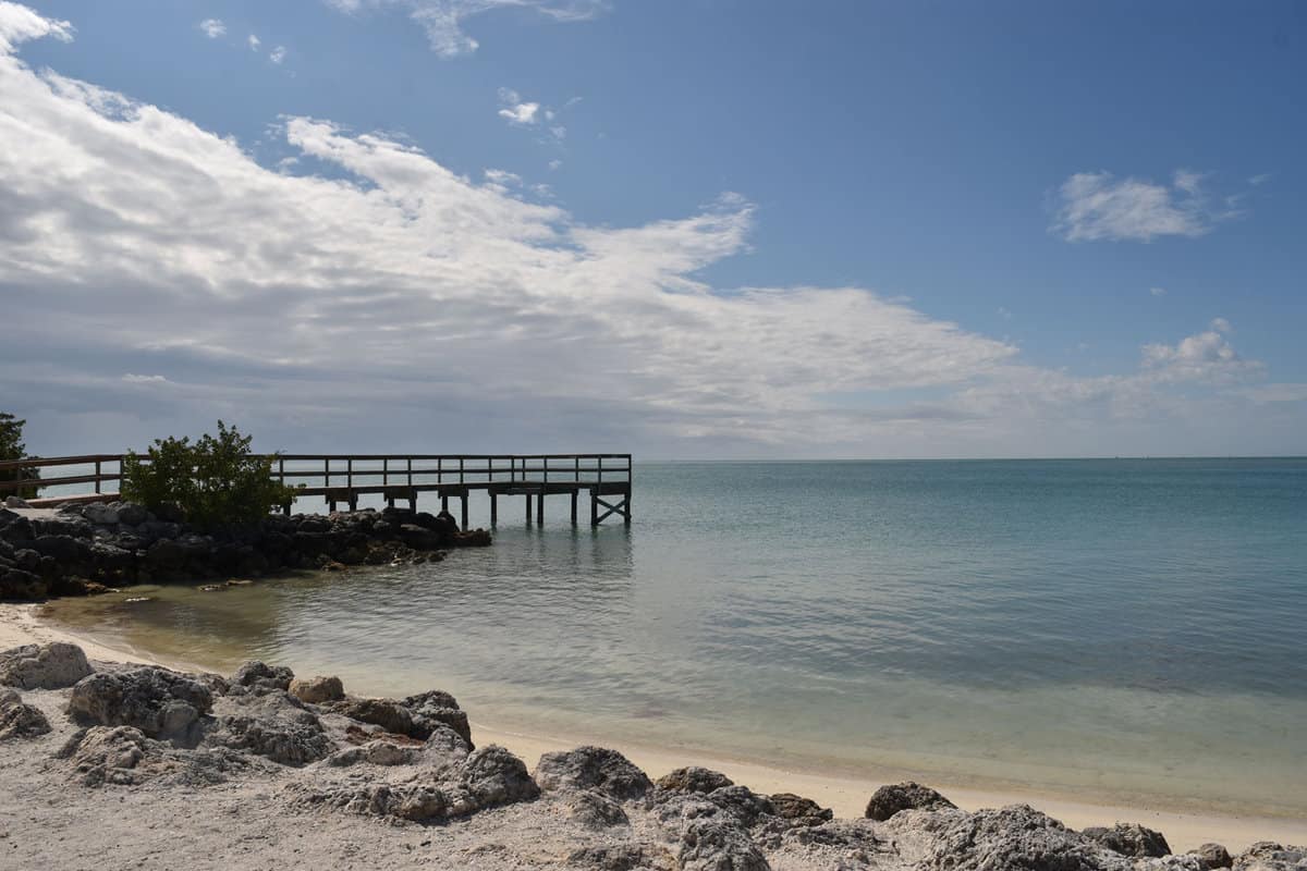 A small pier at Sunset Park in Key Colony Beach, Florida, USA
