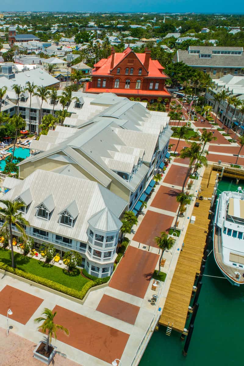 Drone aerial image of Margaritaville Key West Resort