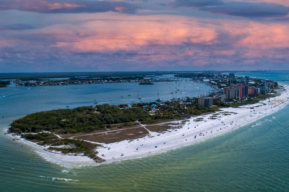 Drone photo of Fort Myers Beach
