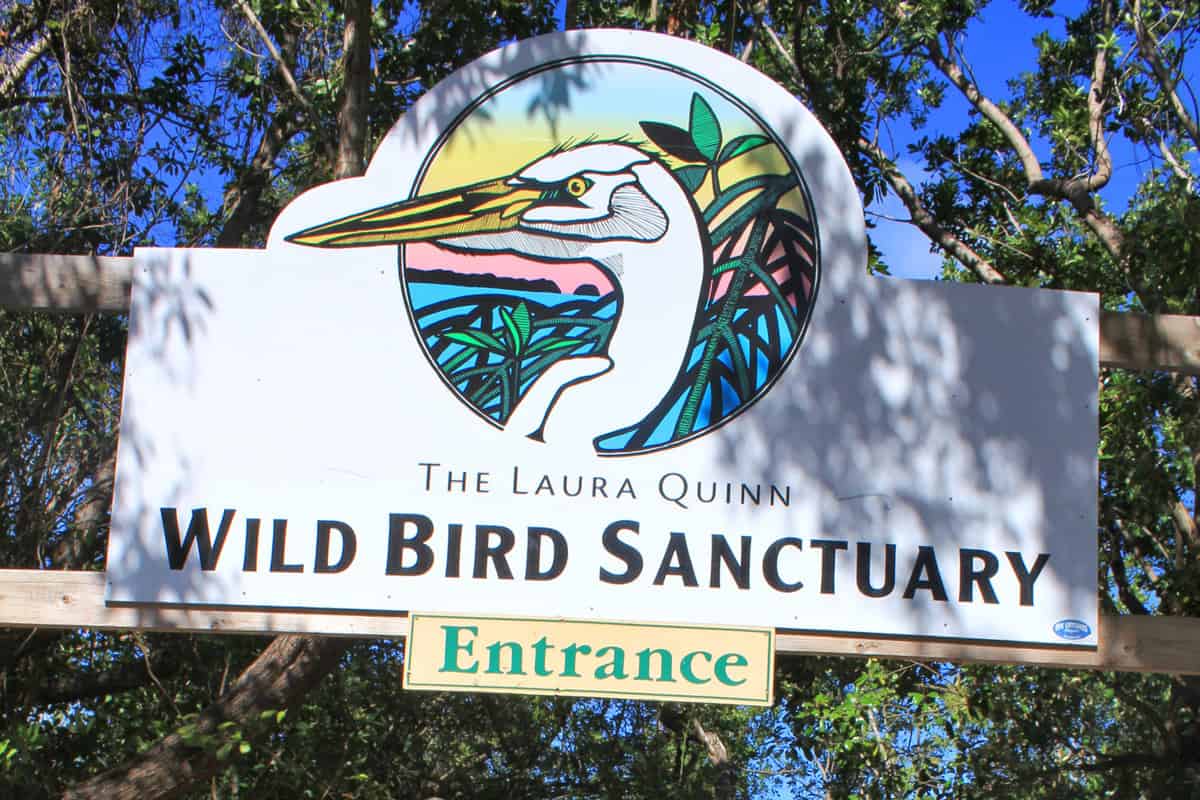 Laura Quinn Wild Bird Sanctuary in Tavernier. The sanctuary in a part of Florida Keys Wild Bird Rehabilitation Center
