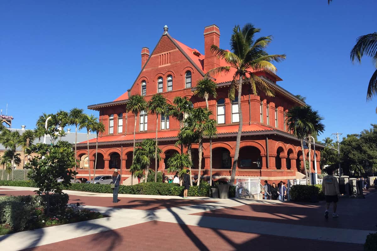 Museum of Art and History at the Custom House, a monumental civic building from 1891, restored as a museum for the Key West Art Historical Society. near Mallory Square