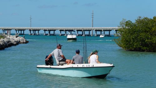A boat with fisherman leaving the dock near Bahia Honda State Park, The Best Fishing Spots in Florida's National Parks 1600x900