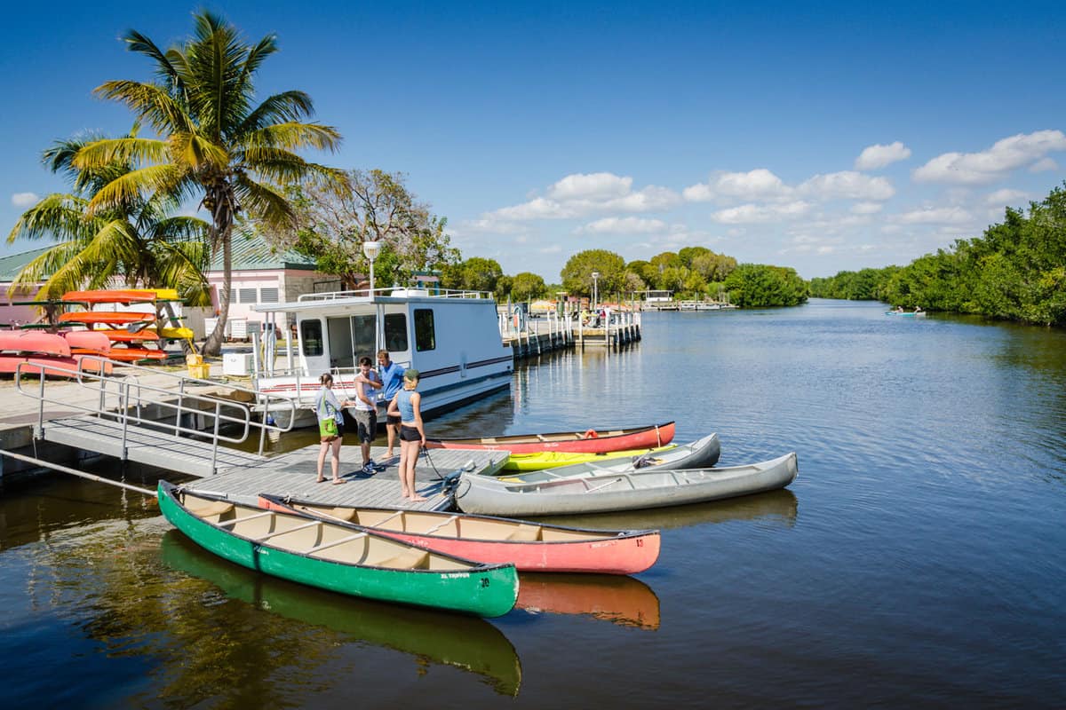 Boating in the rivers of Biscayne, Florida