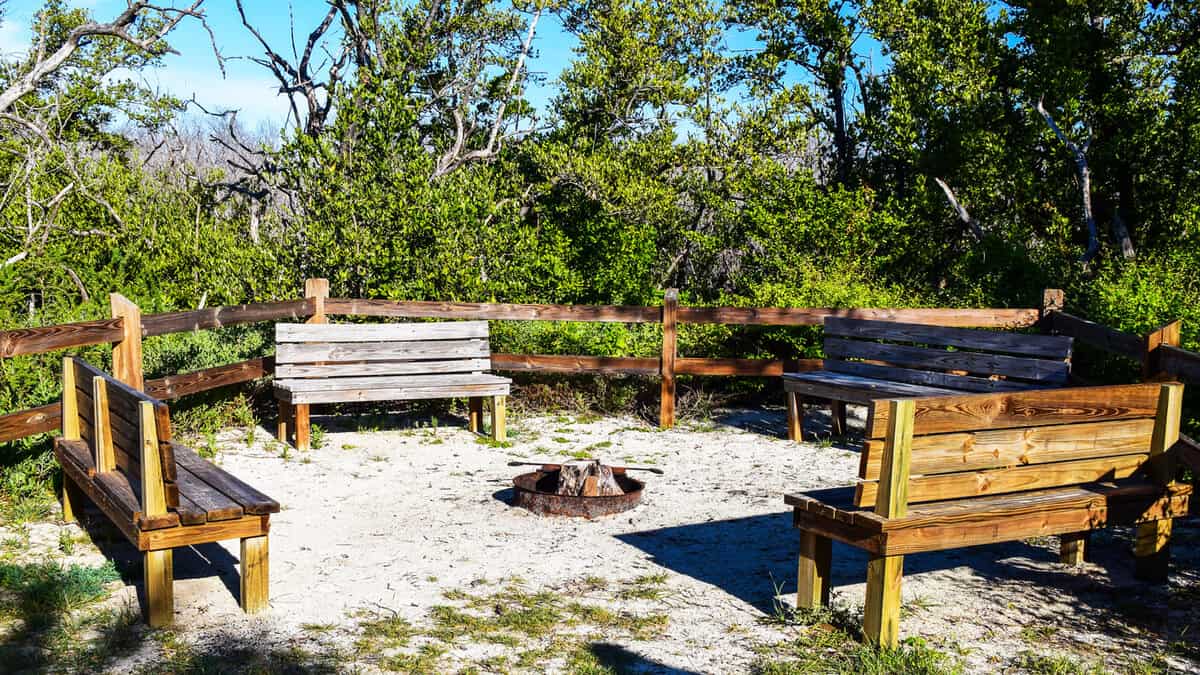Campsite at Long Key State Park in the Florida Keys