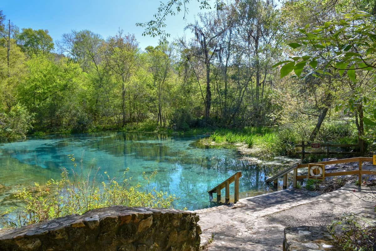 Located in Florida, Ichetucknee Springs State Park is a popular place for tubing, kayaking and other water sports. The beautiful turquoise headwaters are a magical and contemplative place to visit.
