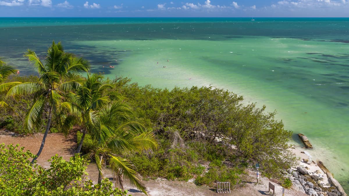 Panoramic view of Bahia Honda State Park in the Florida Keys, United States
