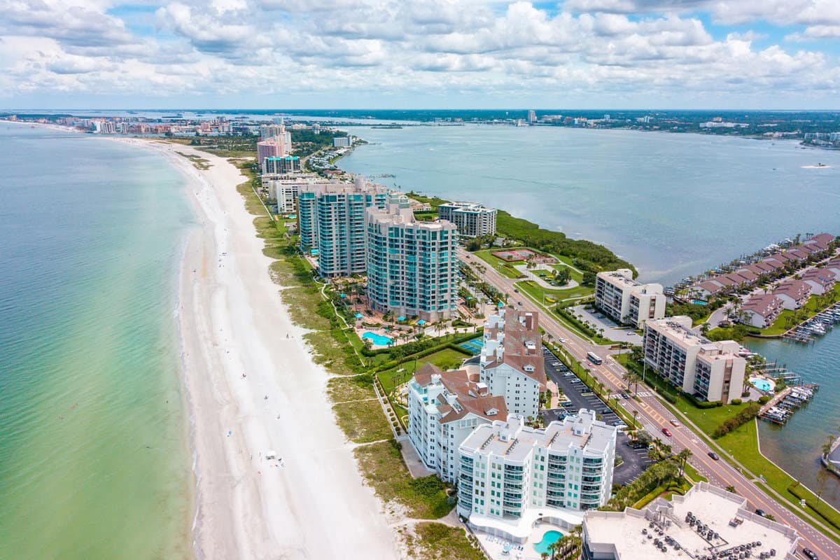 Aerial photo of Sand Key, Florida