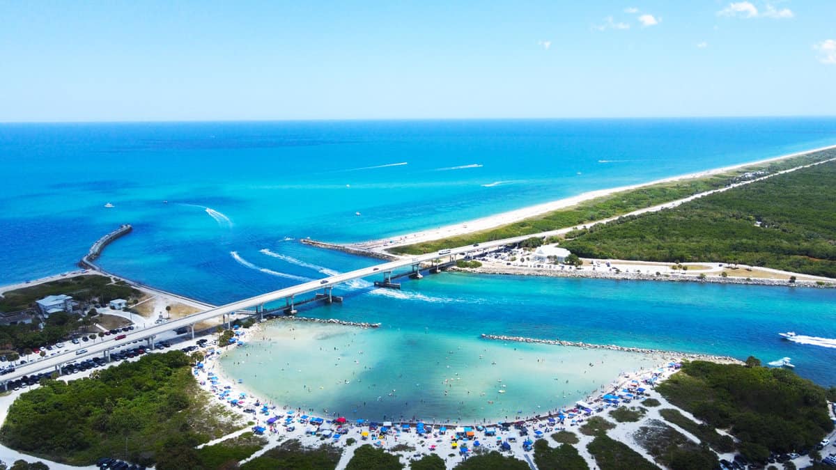 Sebastian Inlet State Park From Drone